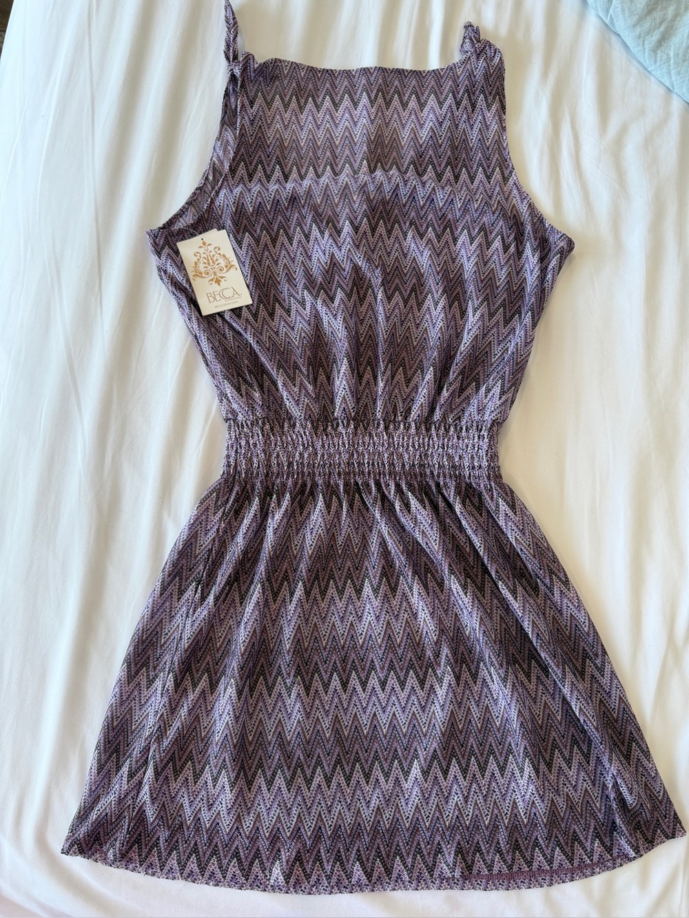 NWT-Beca Chevron Swim Suit Cover-Up Size SM